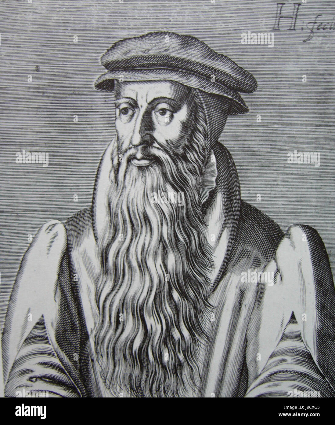 John Knox woodcut Stock Photo