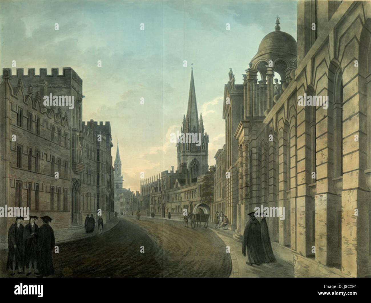 アンティーク　Oxfordの風景　1910 OXFORD CIRCUS,London, looking east about 1910 Stock Photo