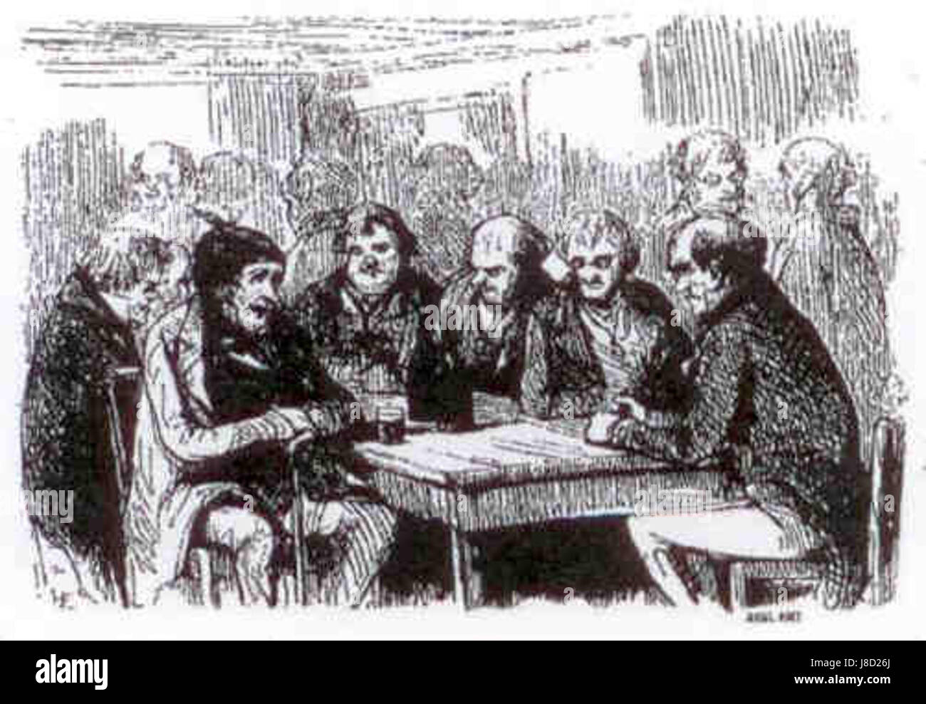 La goguette des Joyeux en 1844 Stock Photo