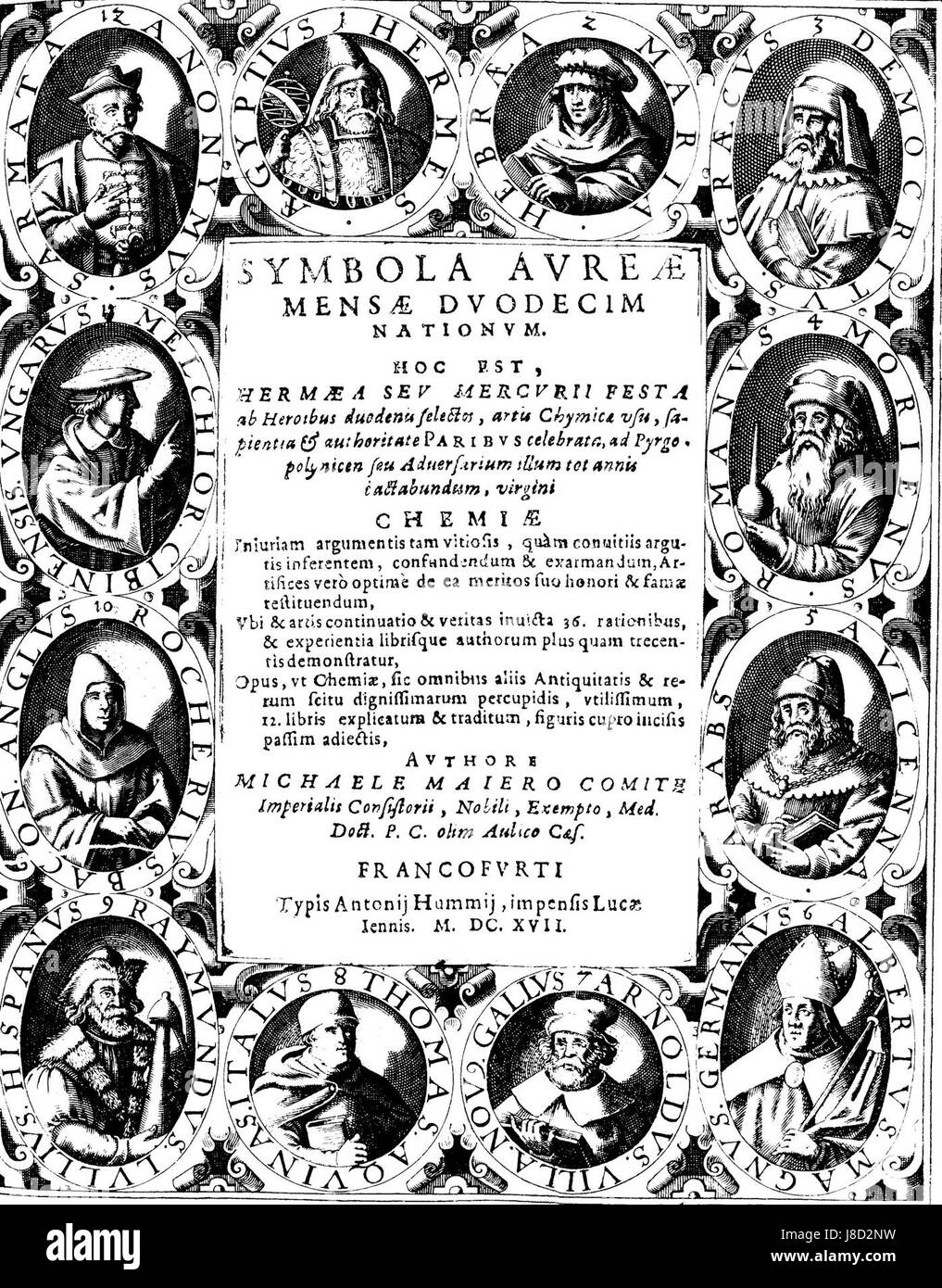 M.Maier. Symbola Aureae Mensae .1617 Stock Photo