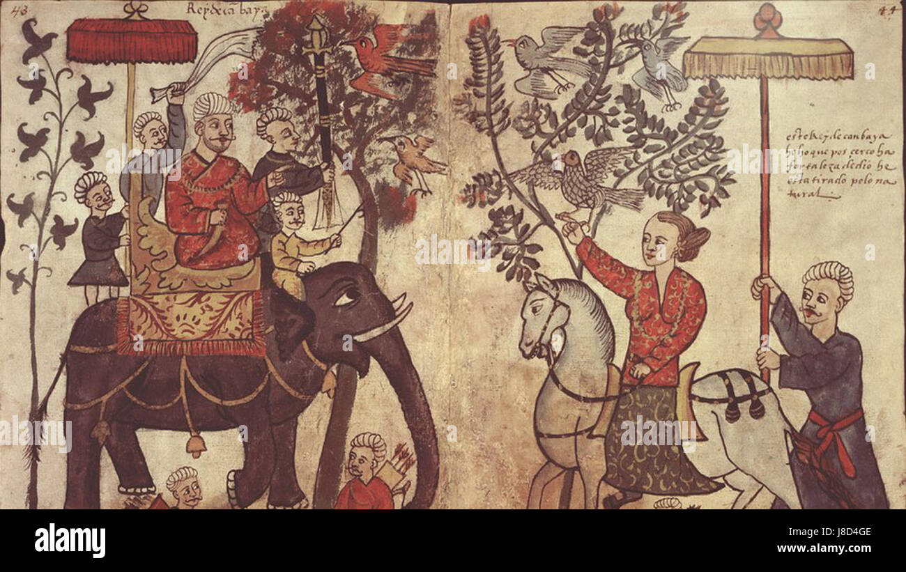 Ludovico di Varthema King of Khambat 16th century India Stock Photo Alamy