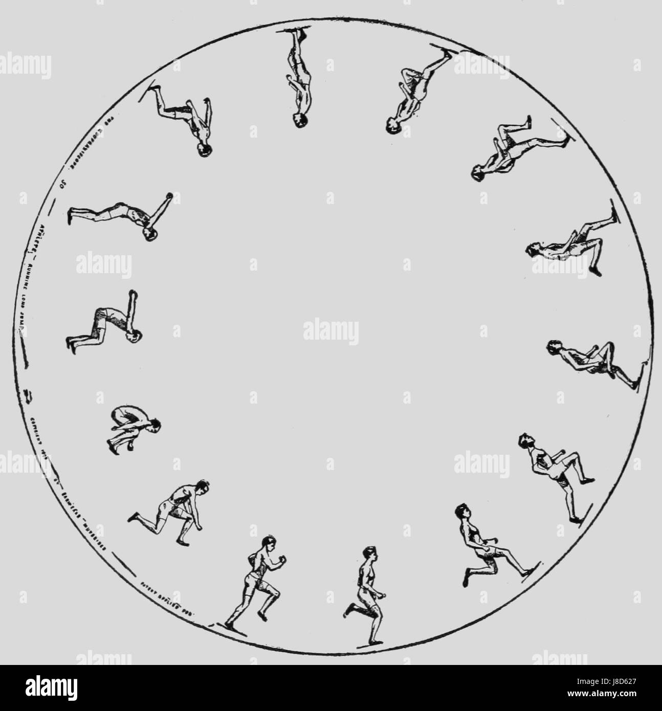 Descriptive Zoopraxography Athlete, Running Long Jump Stock Photo Alamy