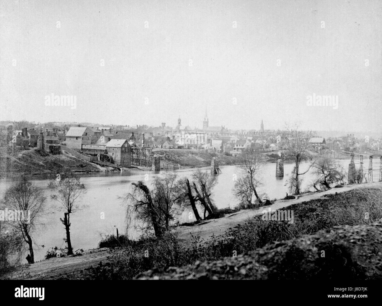 Fredericksburg rappahannock 1863 Stock Photo