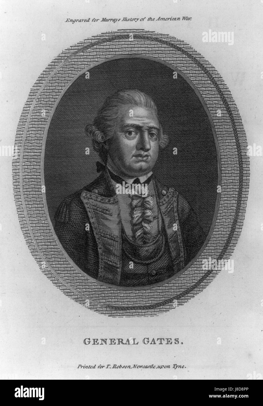 General Horatio Gates 1782 Stock Photo