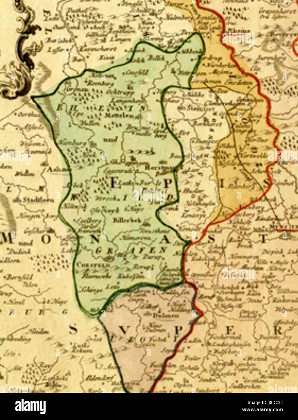 Karte Salm Horstmar Stock Photo Alamy