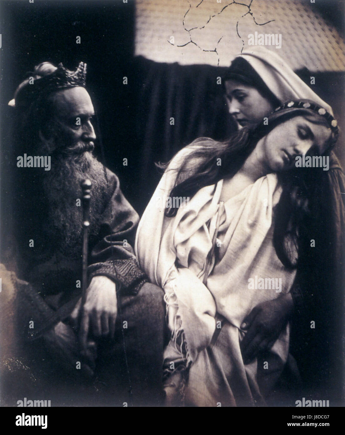 King Ahasuerus & Queen Esther in Apocrypha, by Julia Margaret Cameron Stock Photo