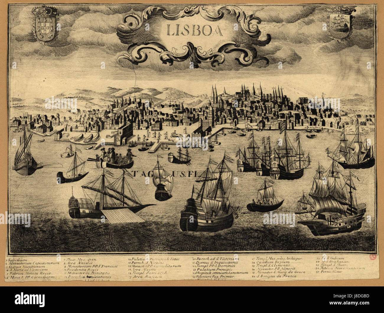 The Title Refers To An Image Of Lisbon Portugal In The Year 1650 The Title Refers To An Image Of Lisbon Portugal In The Year 1650