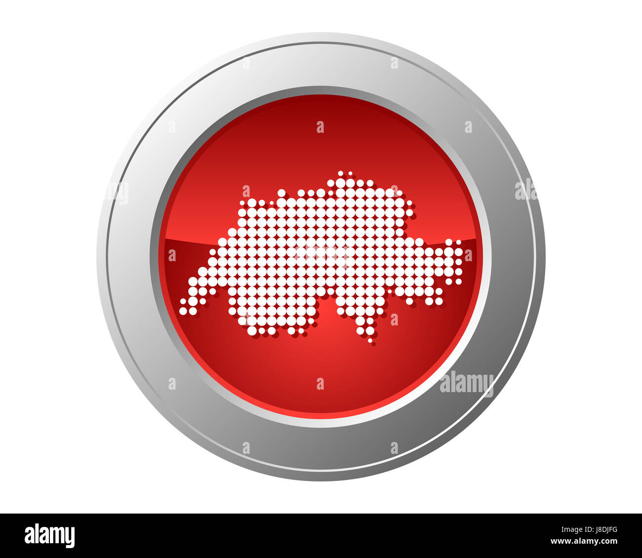 button map of switzerland Stock Photo - Alamy