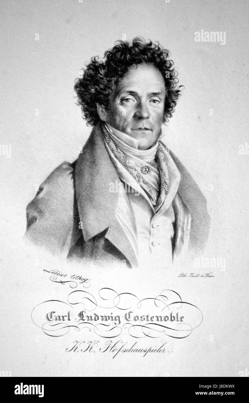 Karl Ludwig Costenoble Litho Stock Photo Alamy