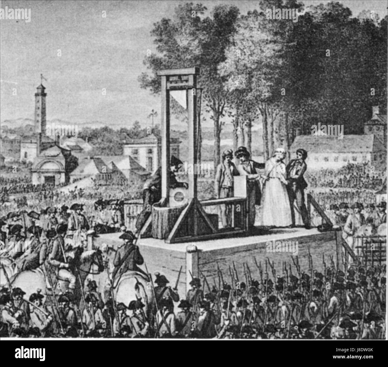 Во время революции казнили. Гильотина казнь Марии Антуанетты. Казнь Марии-Антуанетты 16 октября 1793 года.