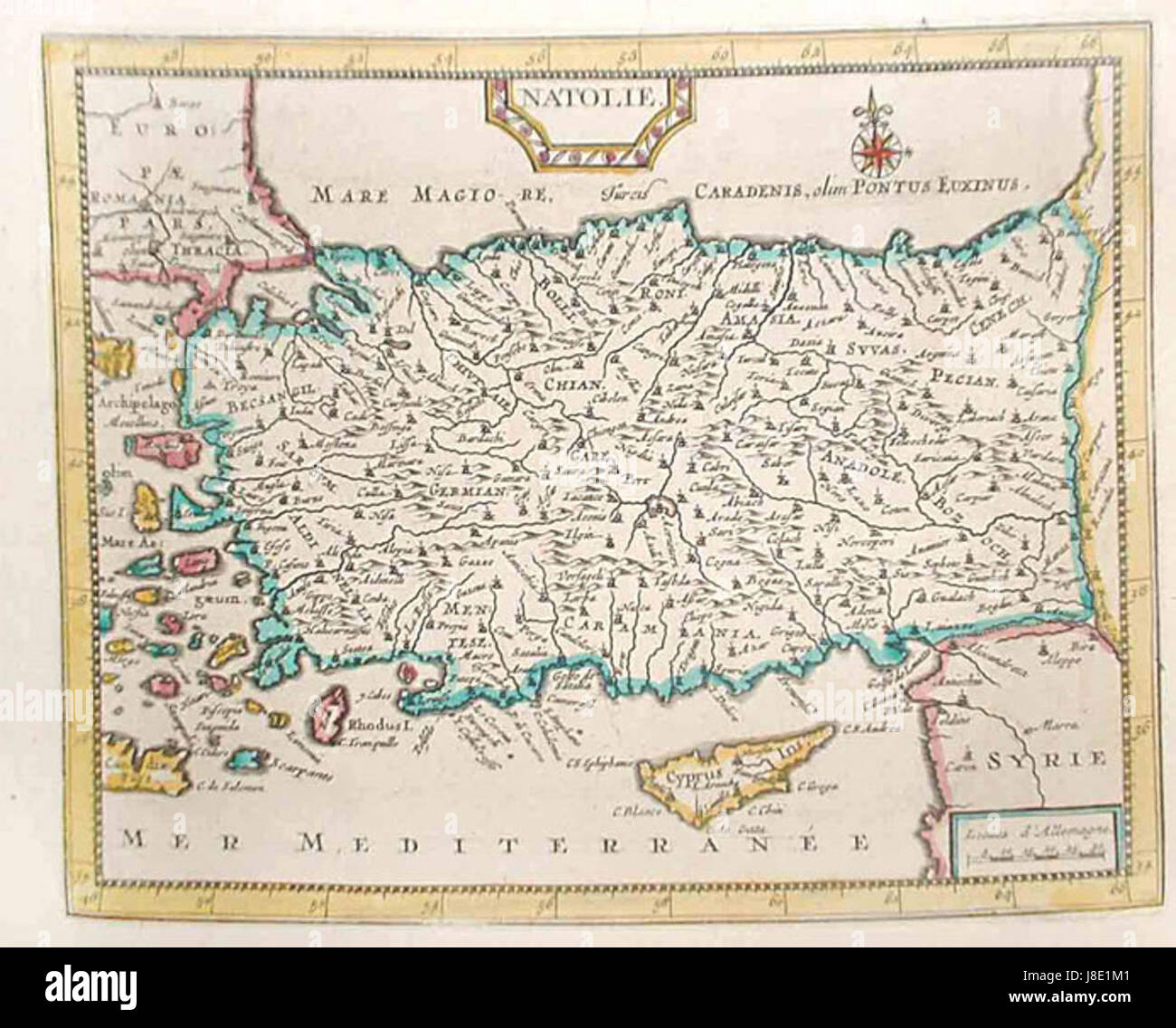 Map of Turkey and Cyprus Stock Photo - Alamy