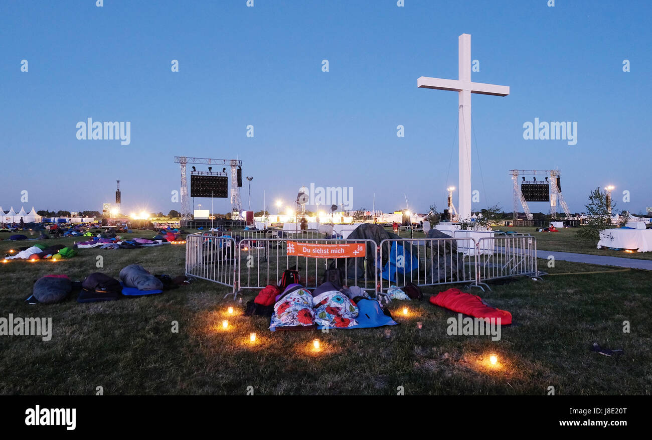 Wittenberg, Germany. 28th May, 2017. Participants of the 36th German Protestant Church Congress