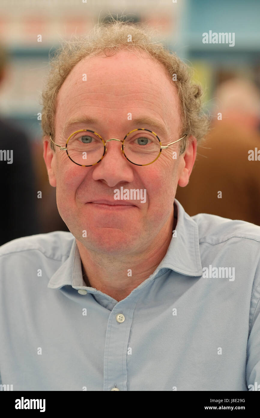 Hay Festival 2017 - Hay on Wye, Wales, UK - May 2017 - Historian and author Ben MacIntyre at the Hay Festival to promote his book SAS - Rogue Heroes - The Authorised Wartime History - Credit: Steven May/Alamy Live News Stock Photo