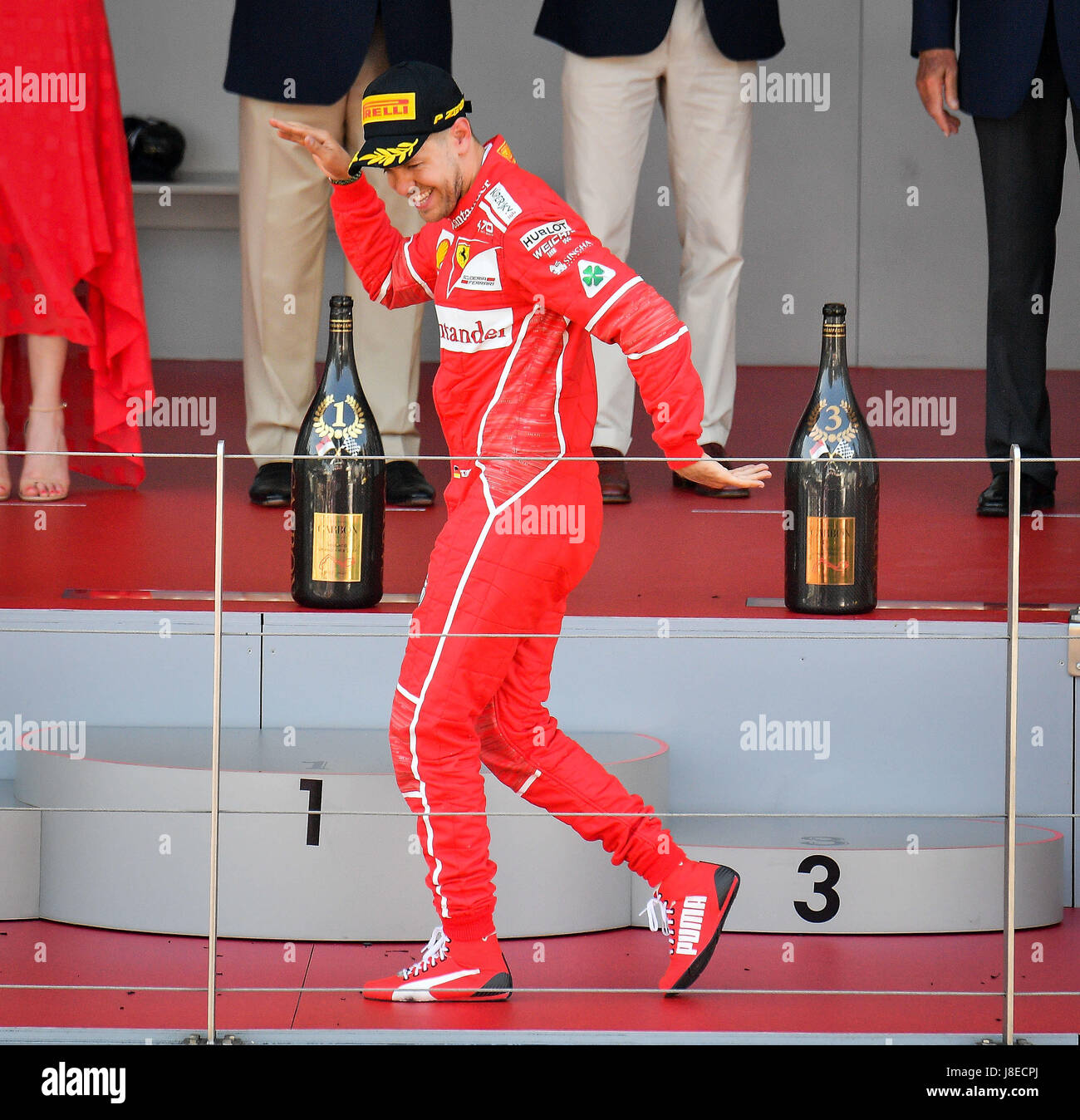 Ferrari on podium hi-res stock photography and images - Alamy