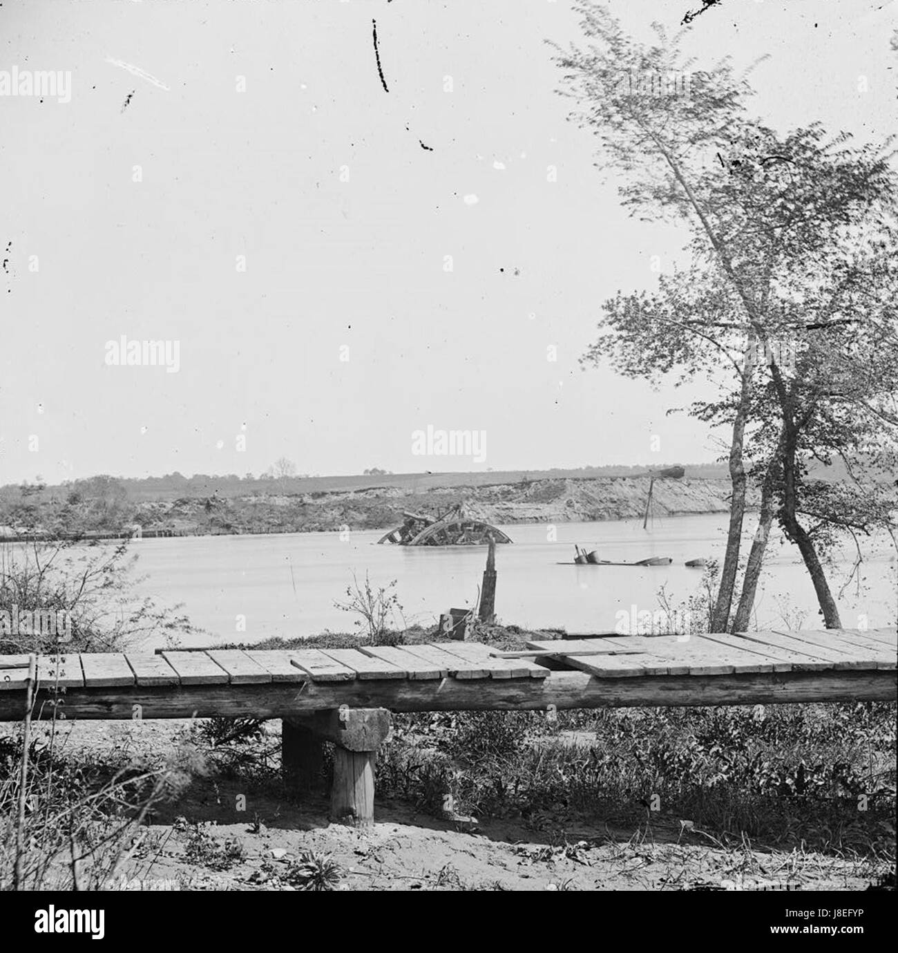 James River, Va. Sunken Confederate ships Stock Photo Alamy