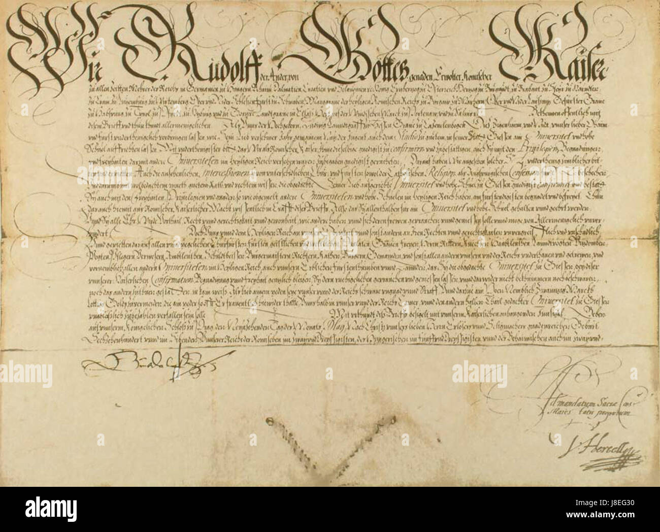 The 'Gruendungsurkunde unigiessen' from 1607 is the founding document ...
