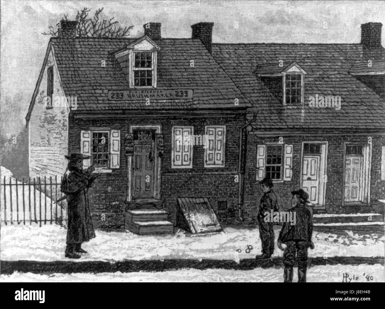 Howard Pyle, an old Lancaster house cph.3b02801 Stock Photo Alamy