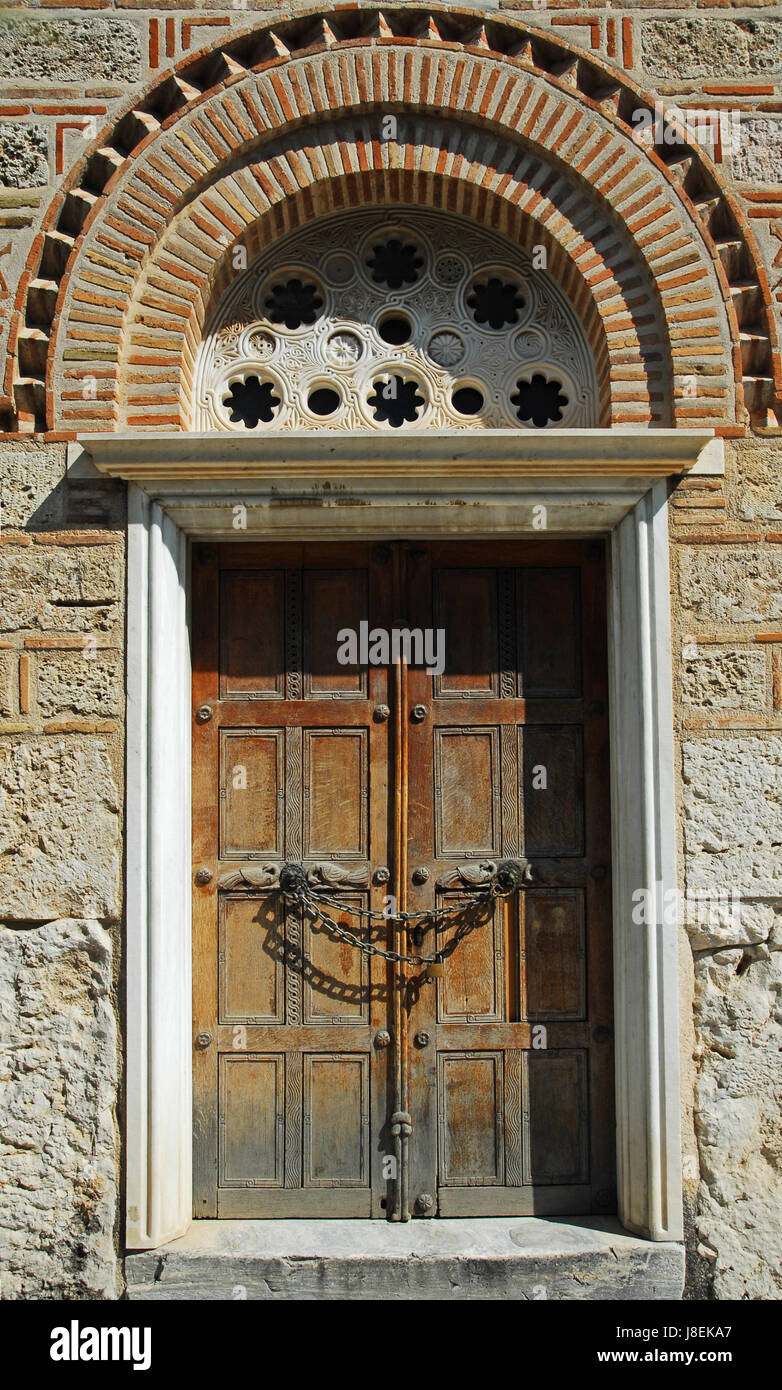 church, door, closed, church-door, church, greece, chapel, goal, passage, gate, Stock Photo