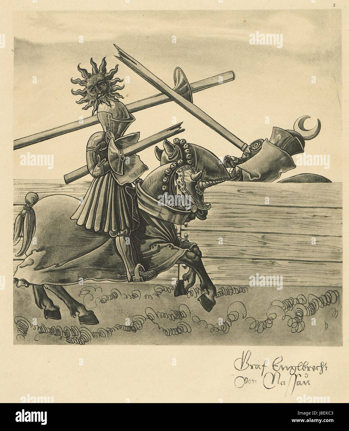 Freydal Repro1882 Tafel 002 Stock Photo Alamy