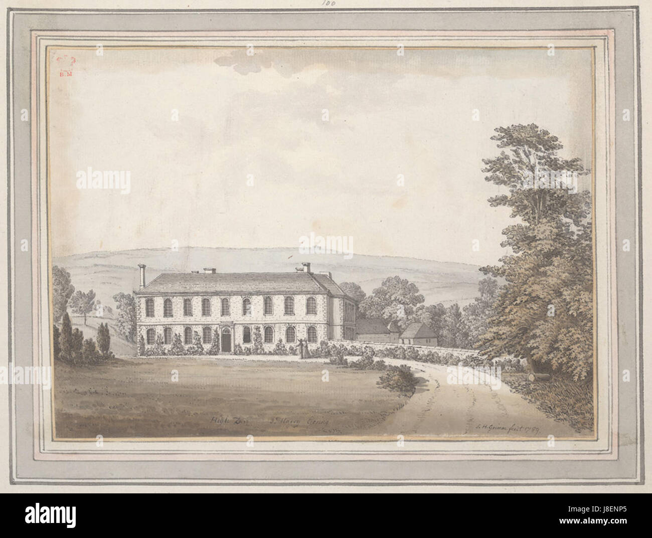 Highden House by Samuel Hieronymus Grimm 1789 Stock Photo Alamy