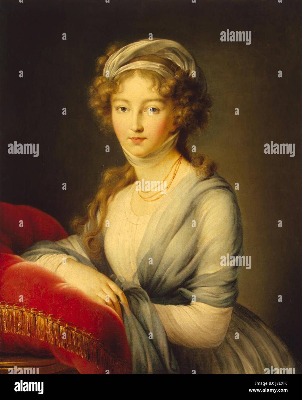 Elizabeth Alexeevna by Vigee Le Brun (1798, Hermitage) Stock Photo