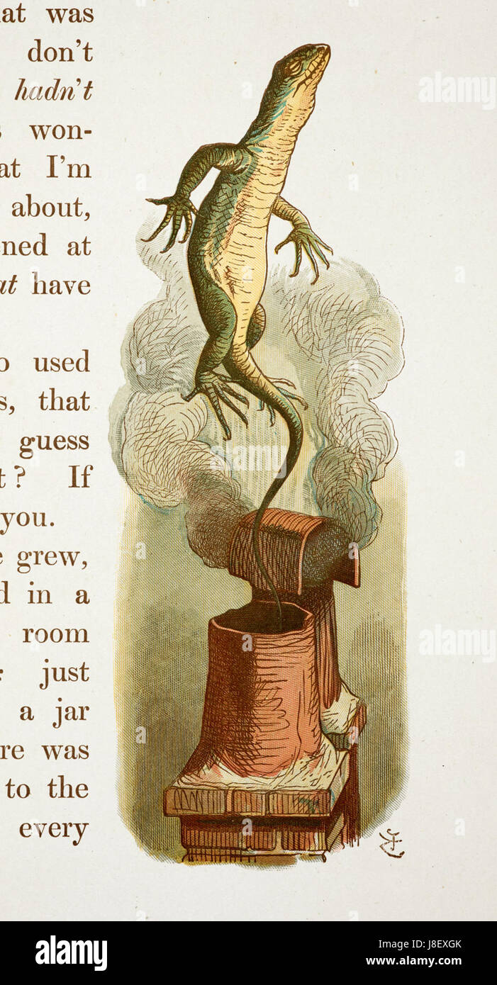 John Tenniel   Illustration from The Nursery Alice (1890)   A80108 45 Stock Photo