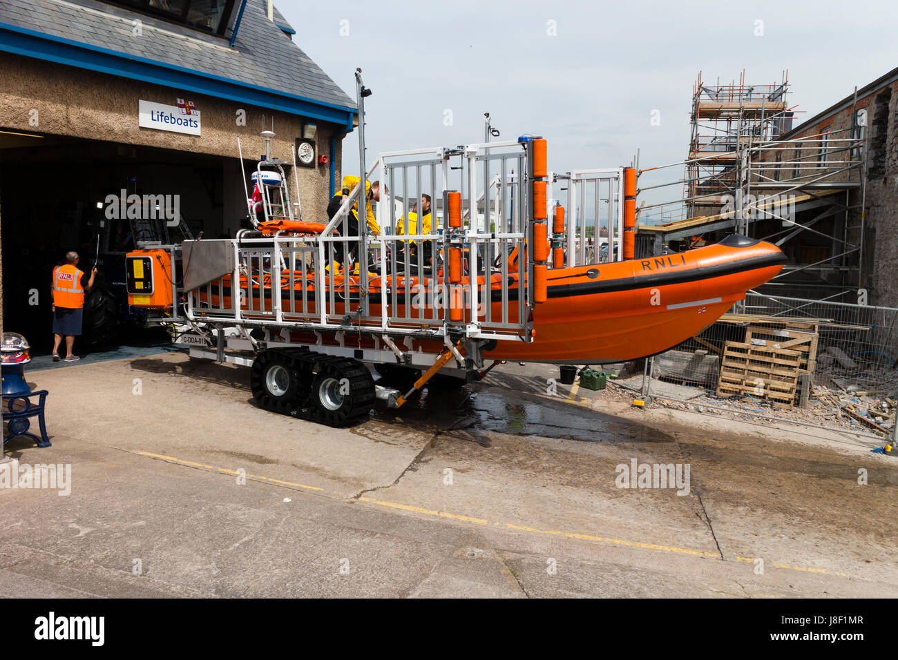 Porthcawl inshore lifeboat Stock Photo Alamy