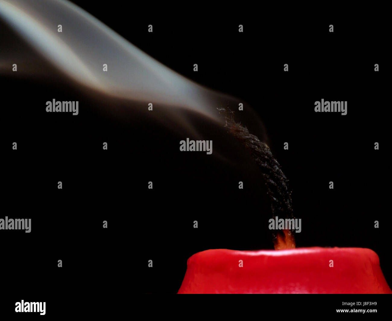 blown candle Stock Photo