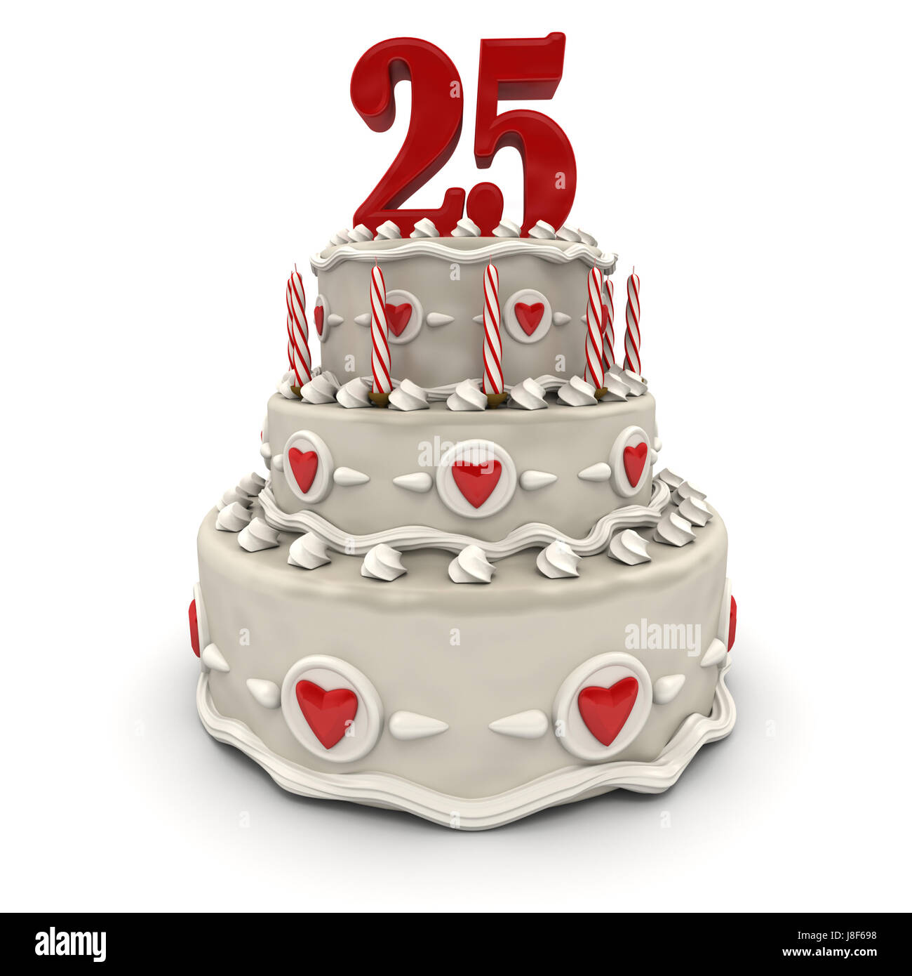 Happy 25th Anniversary Cake High Resolution Stock Photography And Images Alamy