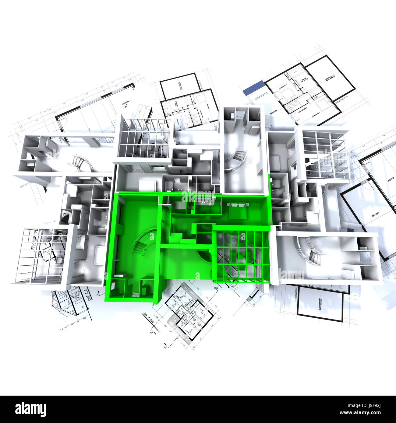 house, building, composition, model, design, project, concept, plan ...