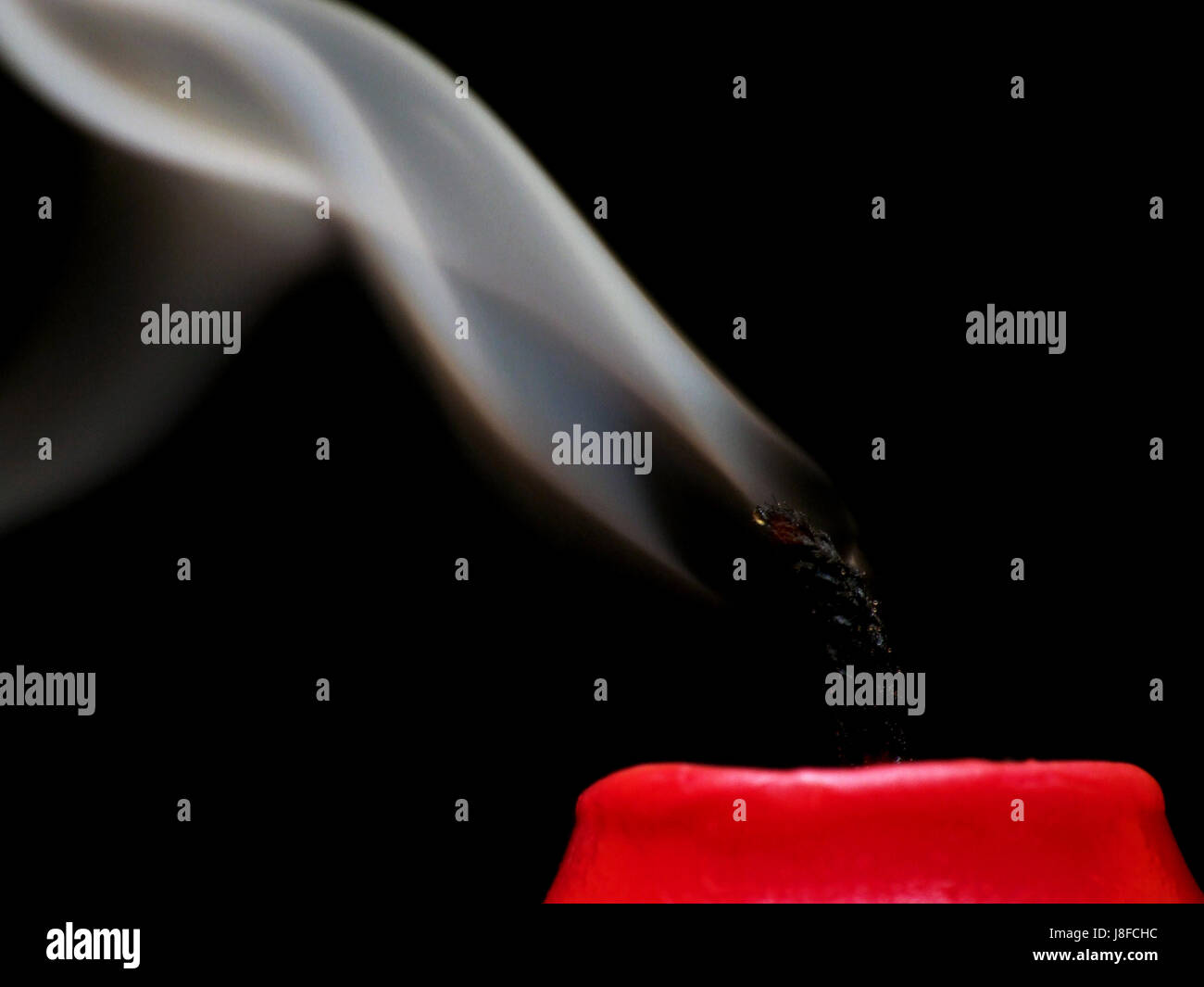 blown candle Stock Photo