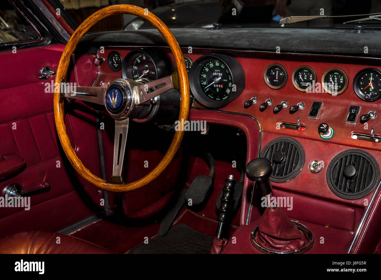 Interior Of The Sports Car Maserati Ghibli Am115 By