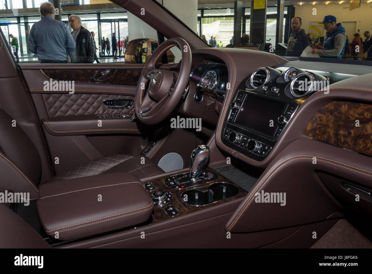 Interior Of The Large Luxury Crossover Suv Bentley Bentayga