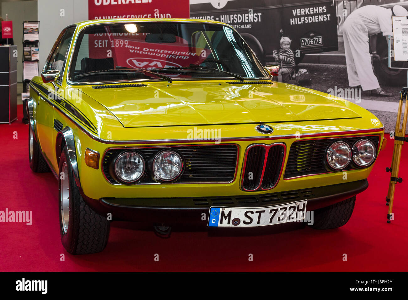 STUTTGART, GERMANY - MARCH 04, 2017: Grand tourer coupe BMW 3.0 CSL. Europe's greatest classic car exhibition 'RETRO CLASSICS' Stock Photo