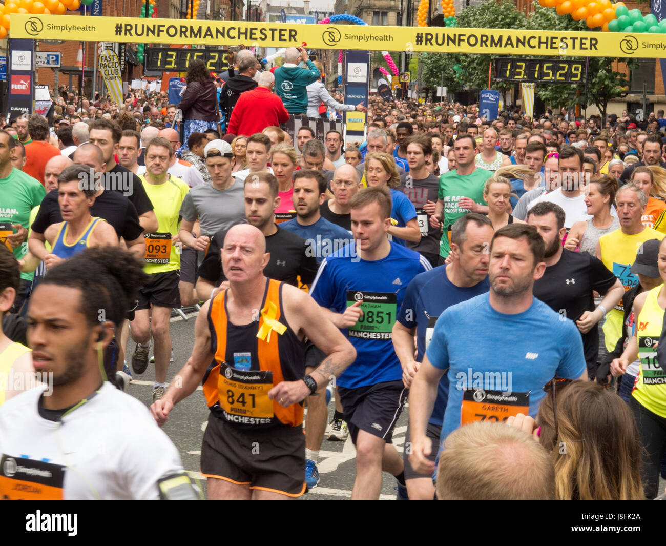Runners at the Great Manchester Run 2017 Stock Photo Alamy