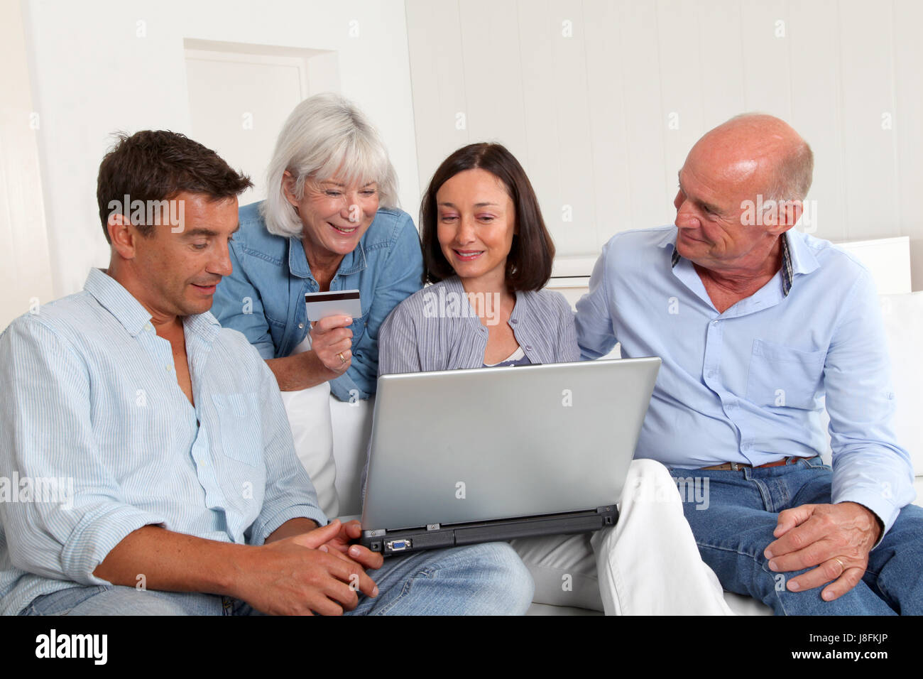 Group older women sofa hi-res stock photography and images - Alamy