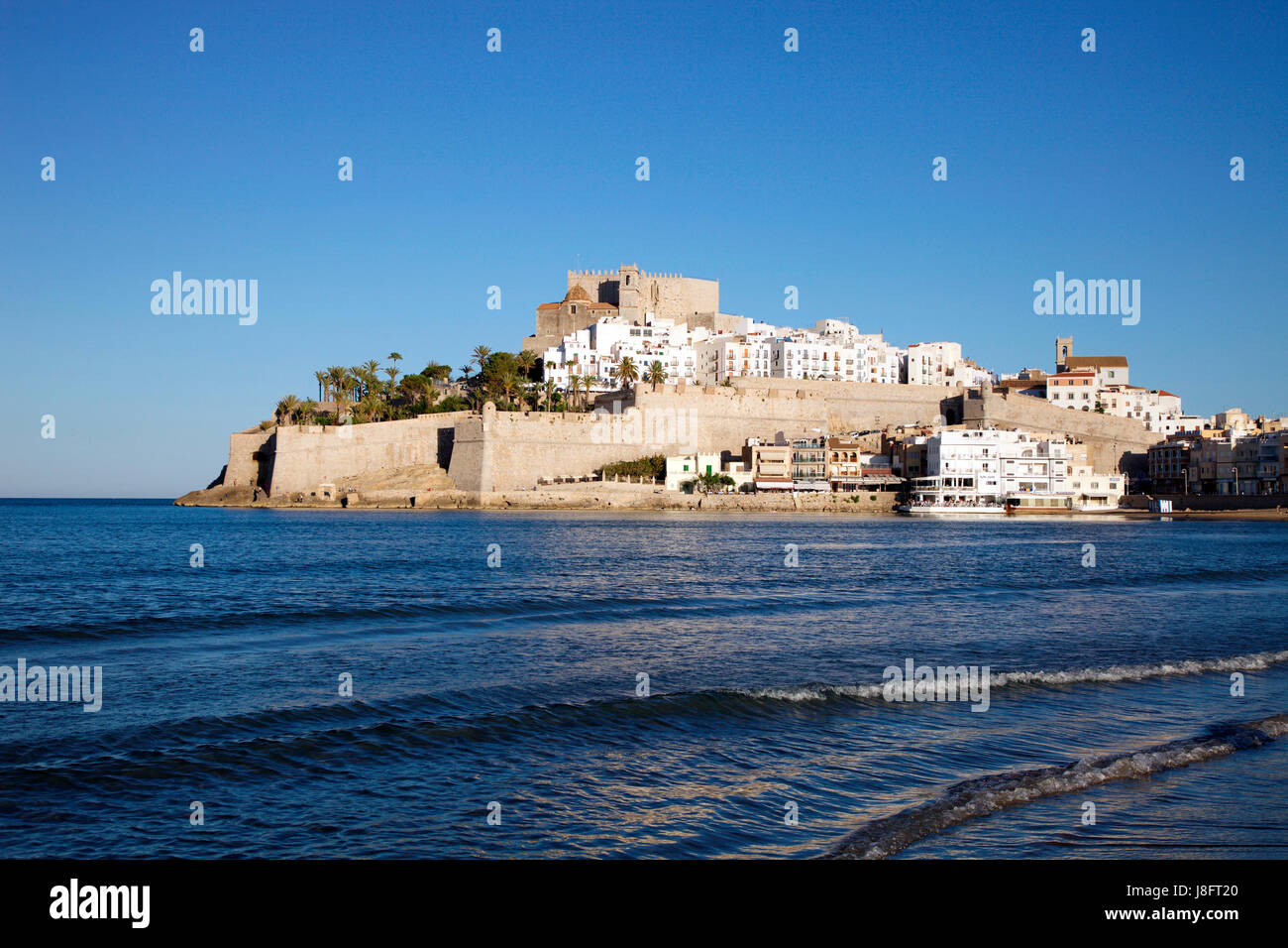 Peniscola, fishing village in Castellon, Spain where El Cid and Game of Thrones was filmed Stock Photo
