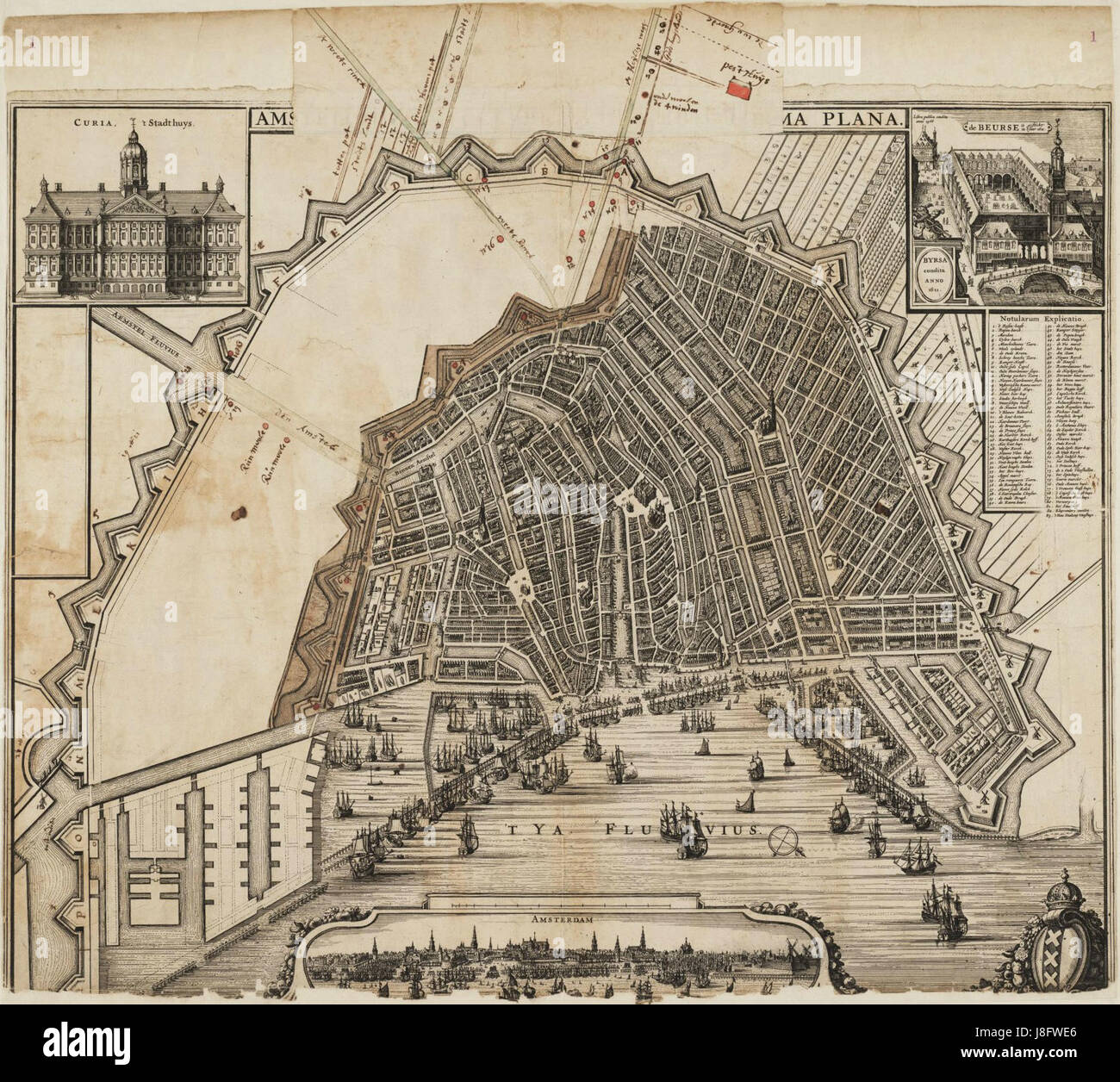 Map of amsterdam hi-res stock photography and images - Alamy