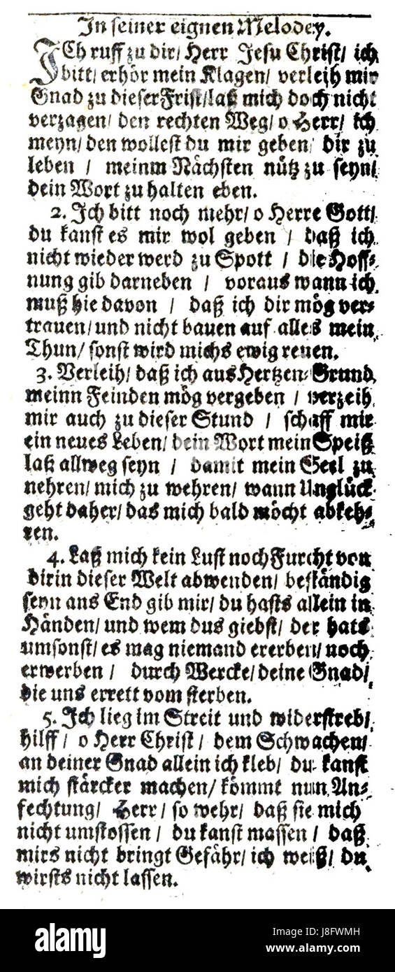 'Ich ruf zu dir, Herr Jesu Christ' is a Lutheran hymn composed in 1699 ...