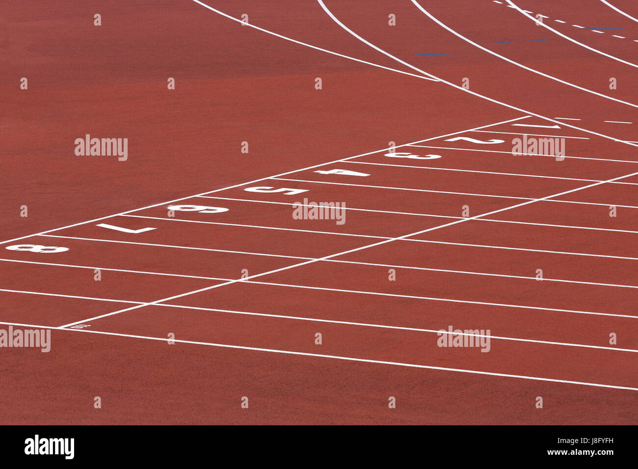 Running Track Start Stock Photo - Alamy
