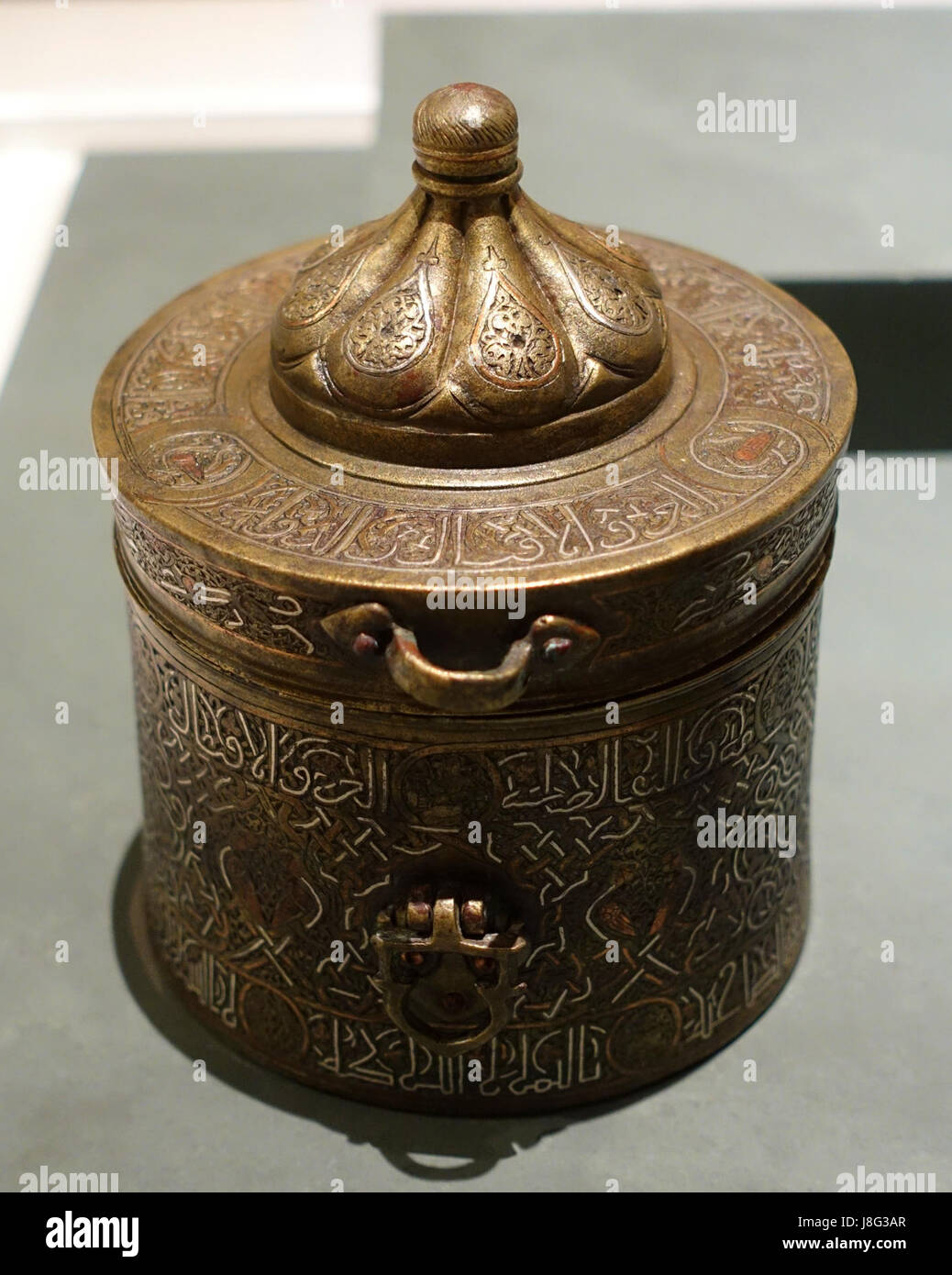 Brass Tower Inkwell From Uttar Pradesh - 19thC Brass Tower Inkwell From Uttar Pradesh - 19thC