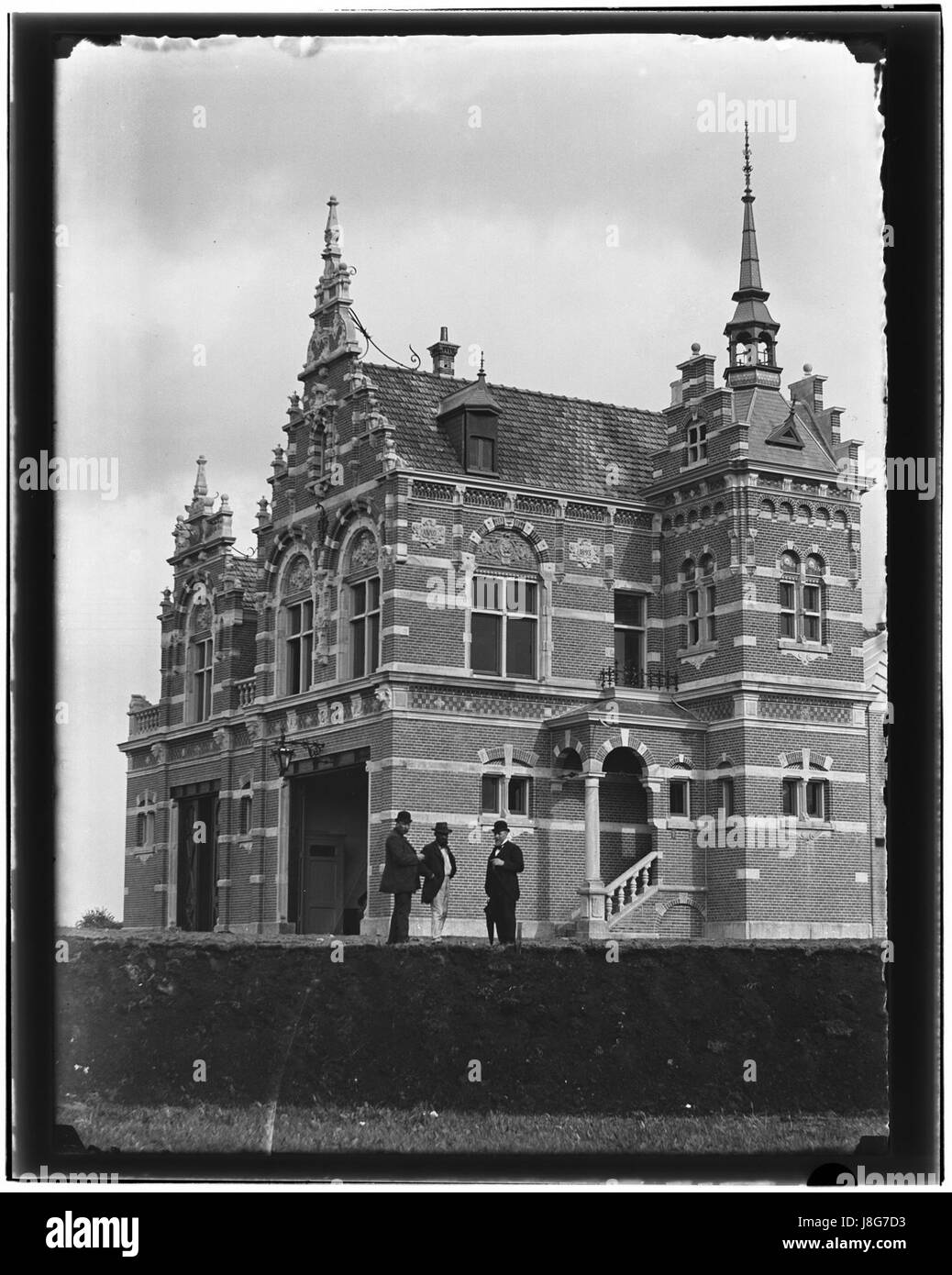 This photograph by Jacob Olie shows Koninginneweg 29, capturing the architecture and layout of a specific area. Olieâ€™s work typically documents historical buildings, offering insight into the urban environment of the time. Stock Photo
