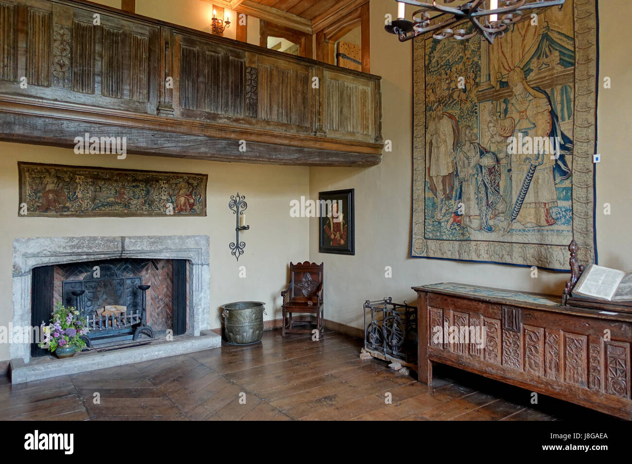 Entrance Hall Packwood House Warwickshire, England DSC08796 Stock Photo