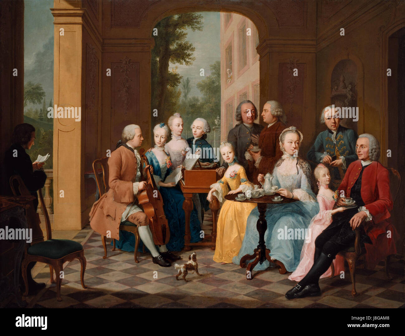 Family Timmermann, by Johann Heinrich Tischbein the Elder Stock Photo