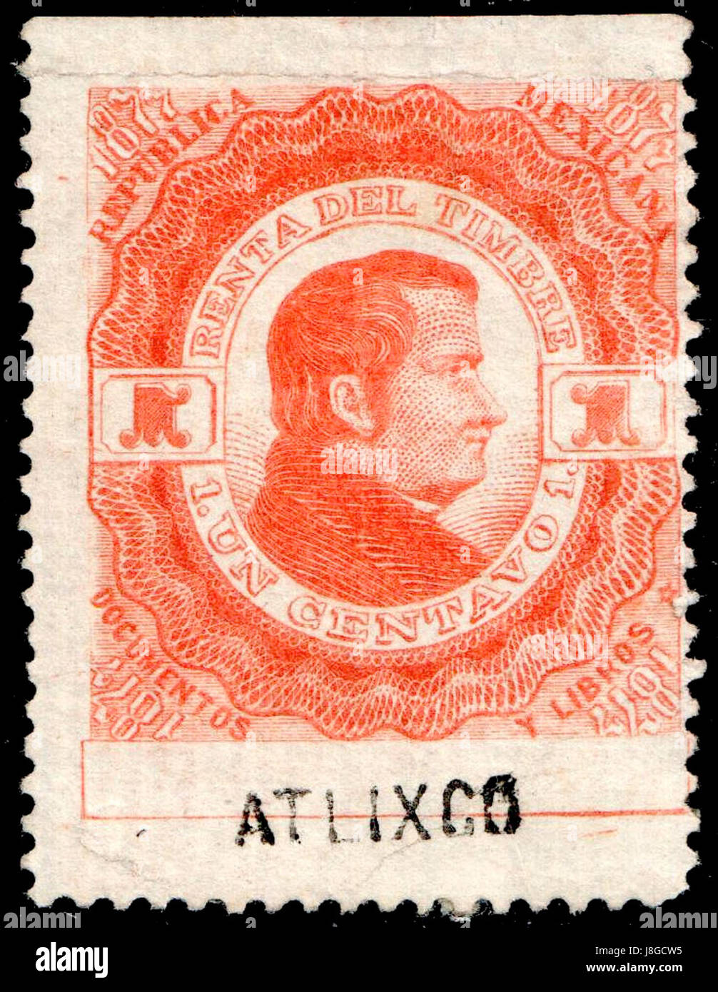 Mexico 1877 documentary revenue 45A Atlixco