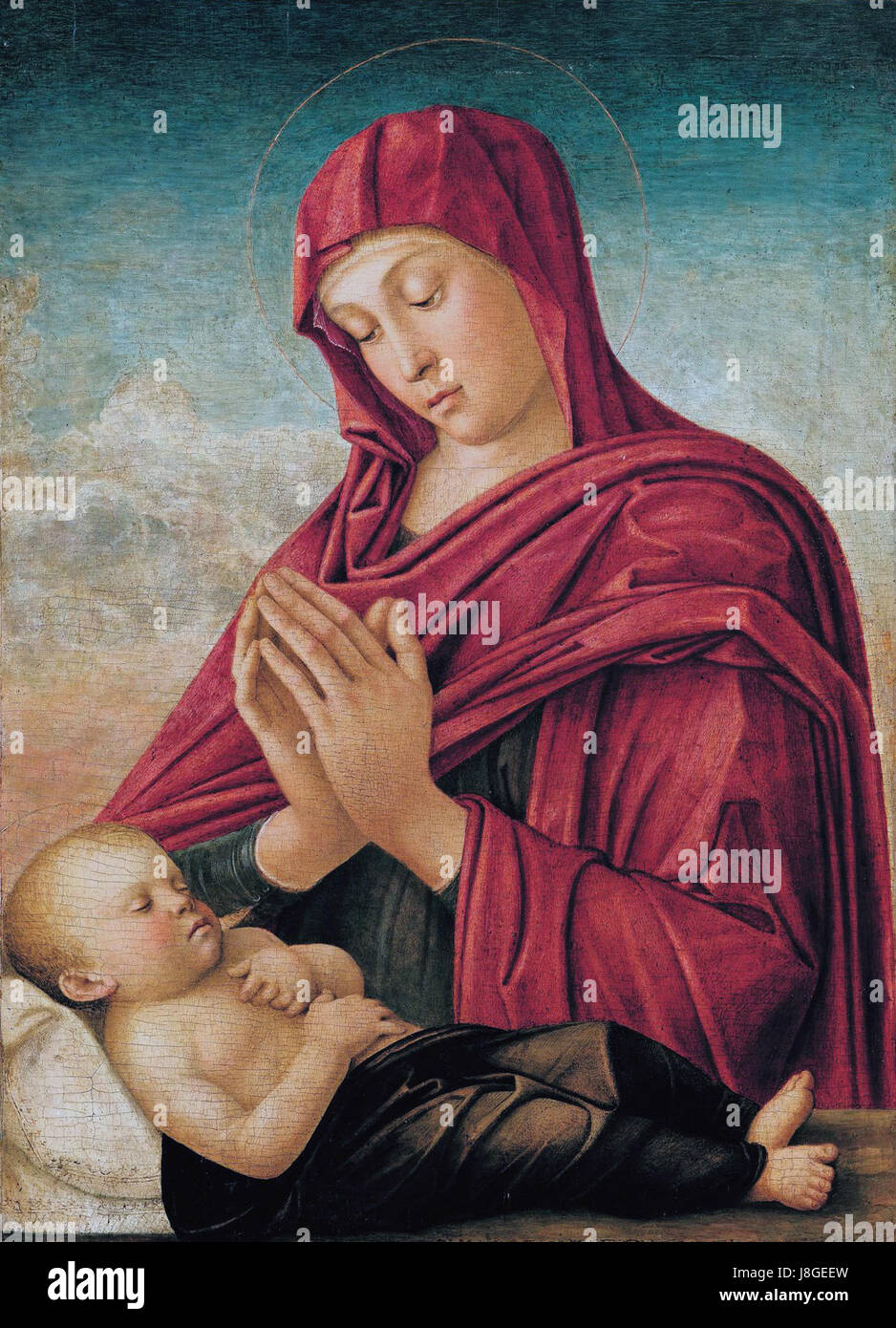 Madonna with Child, by Giovanni Bellini Stock Photo