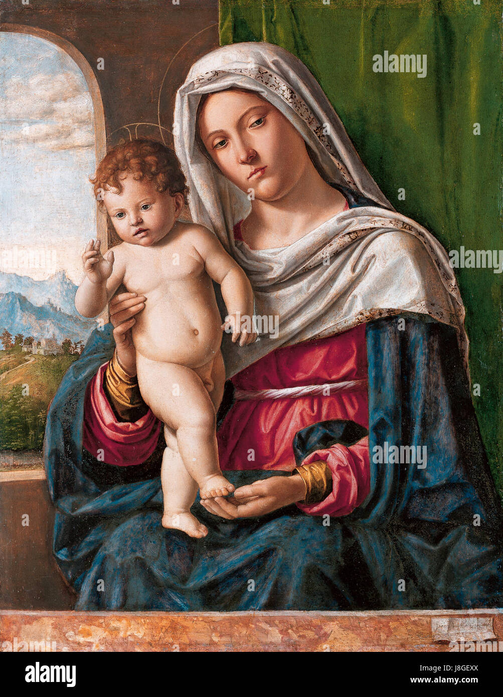 Madonna and child, by Cima da Conegliano Stock Photo