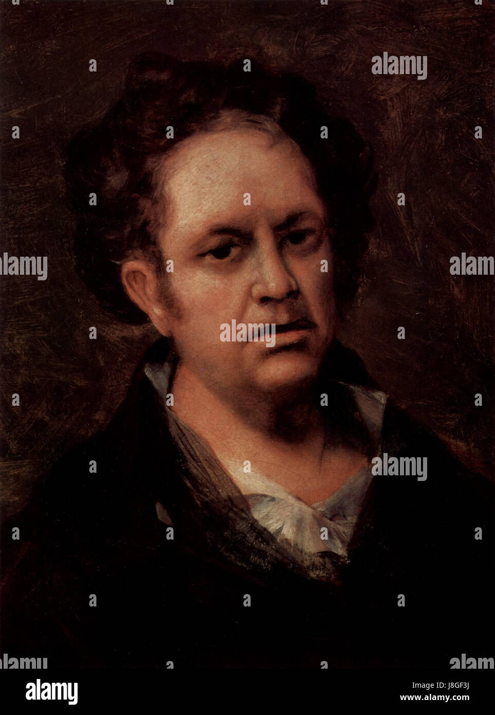 Francisco de Goya y Lucientes Self portrait Stock Photo