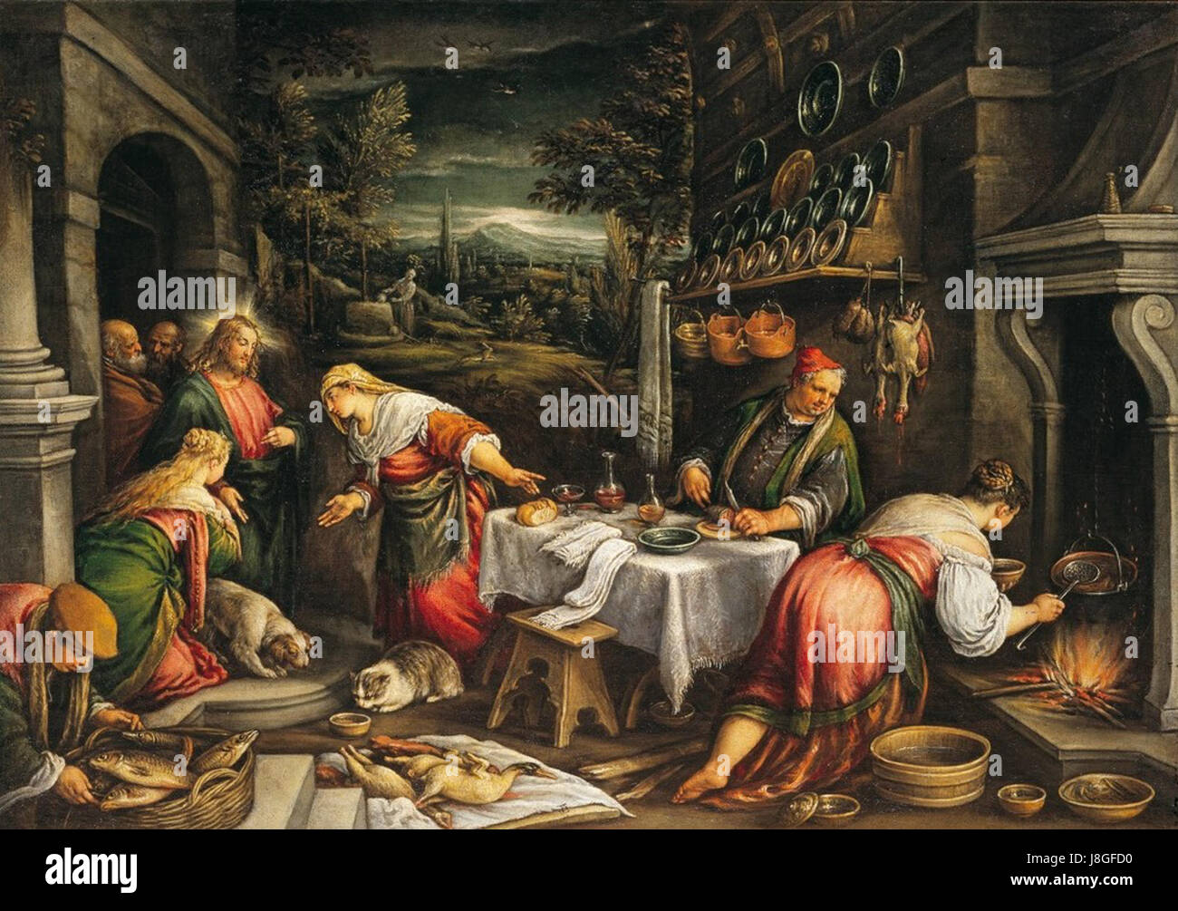 Il Biblico Fratello Di Marta E Maria Cristo in casa di marta maria hi-res stock photography and images - Alamy