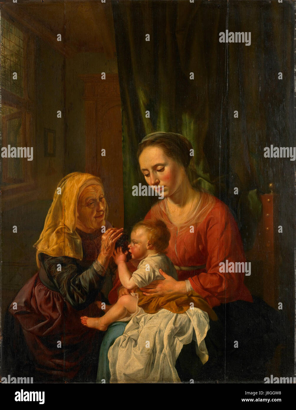 Maria met kind en de heilige Anna Rijksmuseum SK A 1500 Stock Photo - Alamy